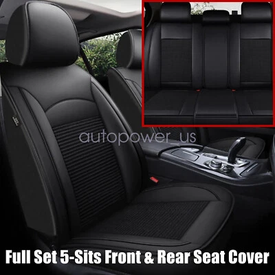 5 Seat Full Set Car Seat Covers Leather For Infiniti FX35 FX45 M35 G35 G37 EX35 - Изображение 1 из 4