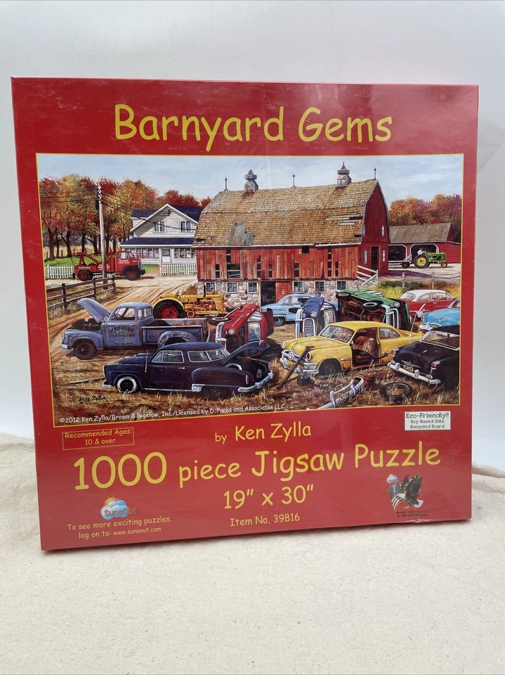SunsOut Inc Barnyard Gems 1000 PC Jigsaw Puzzle