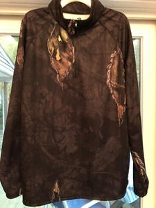 NWOT Mossy Oak Mens Camouflage 1/4 Zip Pullover Cooling Hunting Shirt (XL) - Picture 1 of 4