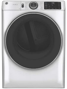GE GFD65GSSNWW 28 Inch Gas Smart Dryer 4 Way Venting Quick Dry WHITE - Picture 1 of 5