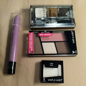 SET OF 4 WET N WILD; EYESHADOW 359, 341A, ULTIMATE BROW 963, MULTISTICK 258A - Picture 1 of 2