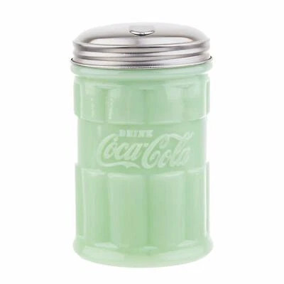 TableCraft Coca-Cola / Coke Jadeite Green Glass Sugar Dispenser / Pourer - Image 1 of 2