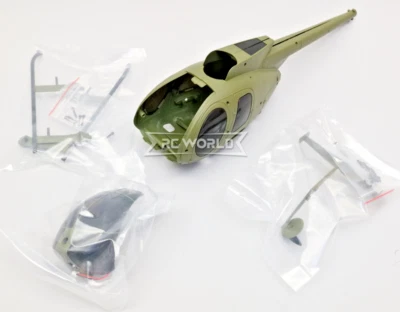 RC Era 5 Blade HELICOPTER PARTS -C189 MAIN FUSELAGE KIT- *DRAPE GREEN* - Image 1 of 4