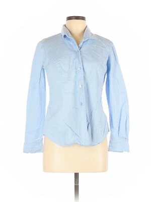 Linea by Louis Dell'Olia Women Blue Long Sleeve Button-Down Shirt S Foto 1 de 2