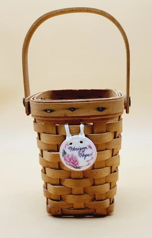 Longaberger 1998 Picnic Treat Handwoven Basket Horizon of hope American cancer Cover