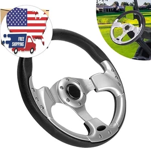Volante para carrito de golf, aluminio, diseño ergonómico y moderno, plateado US - Picture 1 of 8