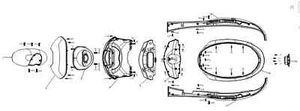SFM / Sachs front panel white P31216wh SAXXX E1 RacingSAXXX E1 Sport - Bild 1 von 1