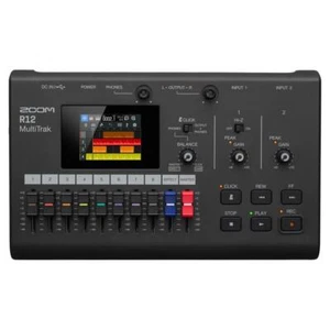 ZOOM R12 Multi Track Recorder 8 Track Type 2.4-inch Touch Screen Black - Picture 1 of 7