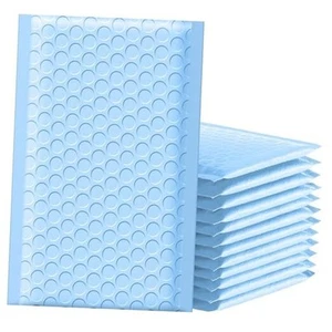 Bubble Mailers 4x8 Inch 100pcs Shipping Bags, Chic 4x8 100pcs Light Blue - Photo 1/7