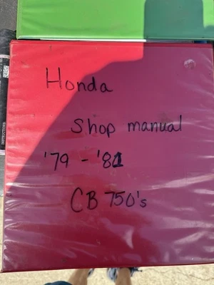 Official Honda CB 750 ‘s Shop Manual 79 - 81 #6142504 K F C Original Loose Leaf - Image 1 of 2