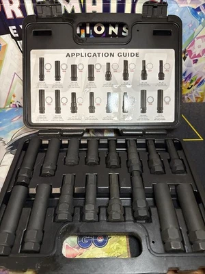 Steelman 16 Pc Locking Lug Nut Master Set Wheel Lock Key Removal Tool Kit 78537 - Image 1 of 2