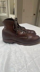 Wolverine 1000 Mile Brown USA Made Leather Boots Men's Size 9 D - Picture 1 of 14