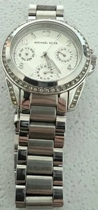 MICHAEL KORS BLAIR GLITZ MK5612 WOMEN'S SILVER Steel Watch With Box - Picture 1 of 8