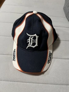 Gorra de los Tigres de Detroit con correa trasera azul naranja favorita de los fanáticos logotipo grande MLB para hombre - Imagen 1 de 6