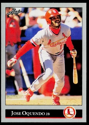 1992 Leaf #289 Jose Oquendo St. Louis Cardinals - Image 1 of 2