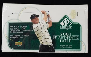 2001 UD UPPER DECK SP AUTHENTIC DECK GOLF FACTORY SEALED BOX TIGER WOODS - Bild 1 von 1