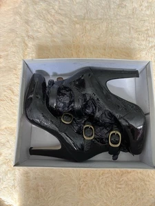 🖤 Black patent leather heeled courts - Topshop size 7🖤 - Picture 1 of 6