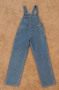 Vtg NWT Key Denim Carpenter Bib Overalls Women's Size S (33x30) Flaw READ - Picture 1 of 14