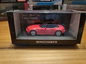 MINICHAMPS 1997 BMW Z3 2.8 Cabriolet Red 1:43 Scale Diecast New In Box NIB NRFB - Picture 1 of 4