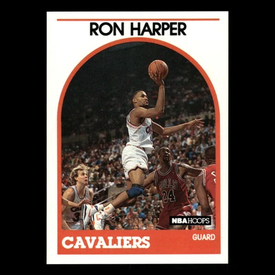 Ron Harper #205 1989-90 Hoops Cleveland Cavaliers Basketball Card NBA - Image 1 of 3