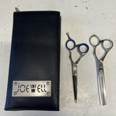 JOEWELL scissors M2 55 shears & JT27SX 27 teeth thining In Leather Case #18 - Image 1 of 4