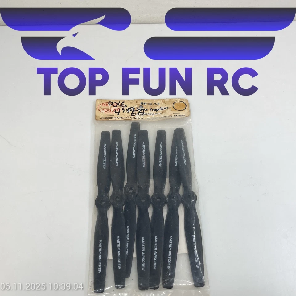 MASTER AIRSCREW 9X6" G/F SERIES X7 PROPELLERS FOR SMALL SCALE RC AIRPLANES - Image 1 of 1
