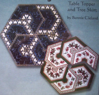 Triangel Frenxy Hexagon table topper tree skirt quilt pattern *A7 - Image 1 of 3
