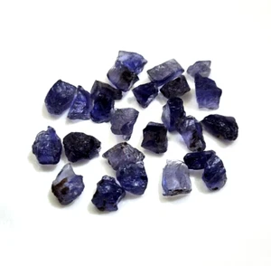 Wonderful Iolite Raw 5-8 MM Size 25 Pcs Iolite Rough Loose Gemstone For Jewelry - Picture 1 of 6