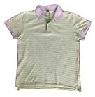 Polo Von Kind Sun 68 Jersey Größe 12 T-Shirt Trikot Camisa Grün Ringel Baumwolle
