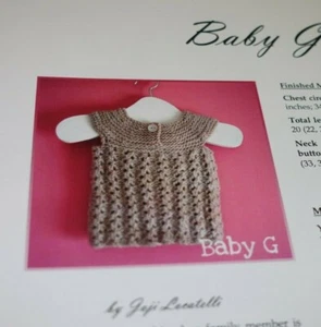 Baby G Cut Little Baby Vest Knitting Pattern Book 13-22" chest   - Picture 1 of 1