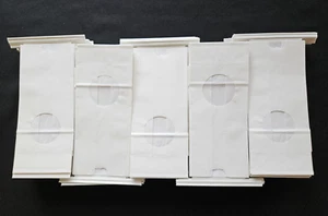 110 Bakery Bags 7 3/4 x 3 3/8 x 2 1/2 " w/Window Small 1/2 lb Coffee, Cookies - Picture 1 of 4