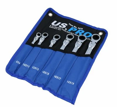 Juego de llaves de trinquete flexibles dobles métricas 8 mm - 19 mm 6 piezas ... - Imagen 1 de 3