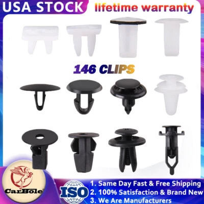 Surtido de retenedor sujetador parachoques capó puerta guardabarros 146 clips para Toyota Foto 1 de 4