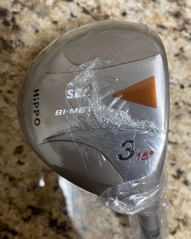 HIPPO 15 DEGREE SC2 BI-METAL OFFSET 3 WOOD GRAPHITE SHAFT NEW OLD STOCK RIGHT - Image 1 of 4
