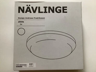 Luces de techo LED blancas IKEA NAVLINGS 11" 404.076.96 - Nuevas Foto 1 de 2