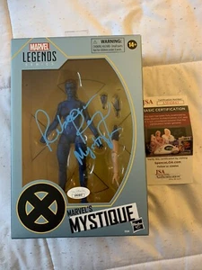 REBECCA ROMIJN SIGNED HASBRO MARVEL LEGENDS MYSTIQUE FIGURE X-MEN JSA MOC AUTO - Picture 1 of 12