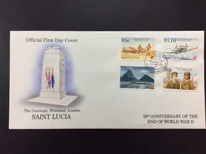 BroadviewStamps GB St. Lucia FDC #1018-21. VF FDC. - Picture 1 of 2
