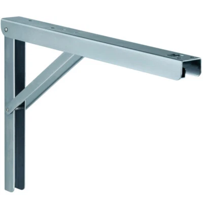 Klapp-Konsole Parete Muro Acciaio Angolo Pieghevole Sostegno Parte Ribaltabile - Immagine 1 di 4