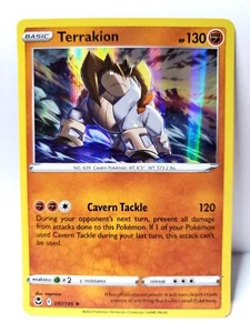 Pokémon TCG - TERRAKION -097/195 - Reverse Holo - Silver Tempest - NM/MINT - Picture 1 of 1