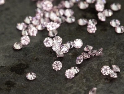 1pc Pink Diamond 1.70mm 0.02ct Fancy Intense Purple Pink Untreated Natural Round - Image 1 of 4