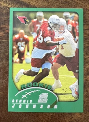 2002 Topps #327 Dennis Johnson Rookie Football Card - Image 1 of 2