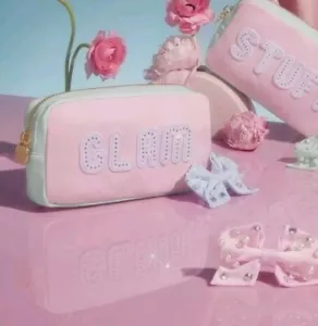 Pochette piccola Stoney Clover Lane Colorblock nuova con etichetta SCL GLAM rosa - Foto 1 di 5
