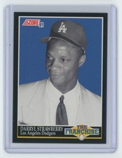 1991 Score Darryl Strawberry . Los Angeles Dodgers #864