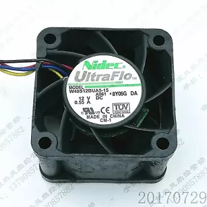 Nidec W40S12BUA5-15 4028 DC12V 0.55A 4CM 4-Wire Axial Cooling Fan - Picture 1 of 1