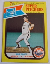 1987 Drake's Big Hitters/Super Pitchers Mike Scott #33 in a series of 33