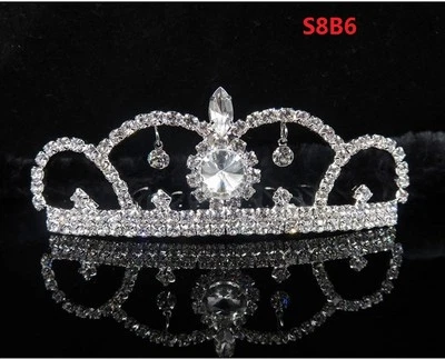 Nuevo peine de cristal con diamantes de imitación banda para el cabello niña novia princesa corona cumpleaños S8B6 Foto 1 de 4