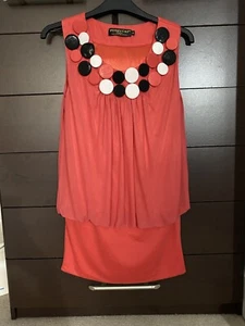 Girls Pink Long Top, Ages 13-15, Button Design - Picture 1 of 6
