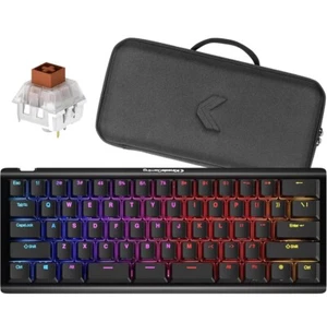 KINESIS Gaming TKO Mechanical Keyboard | Tactile Brown Switches | 60% Layout ... - Picture 1 of 13