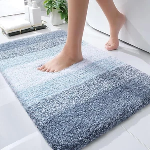 Bathroom Rug Mat 30X20, Extra Soft and Absorbent Microfiber Bath Rugs, Non-Slip - Picture 1 of 11