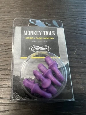 4 Purple Mathews Monkey Tails Bow String Dampeners 80572 - Minor Package Damage